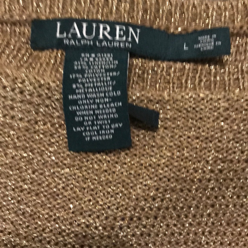 Metallic Gold Thread Sweater - Picture 2 of 3
